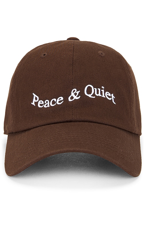 Shop Museum Of Peace And Quiet Wordmark Dad Hat In Brown