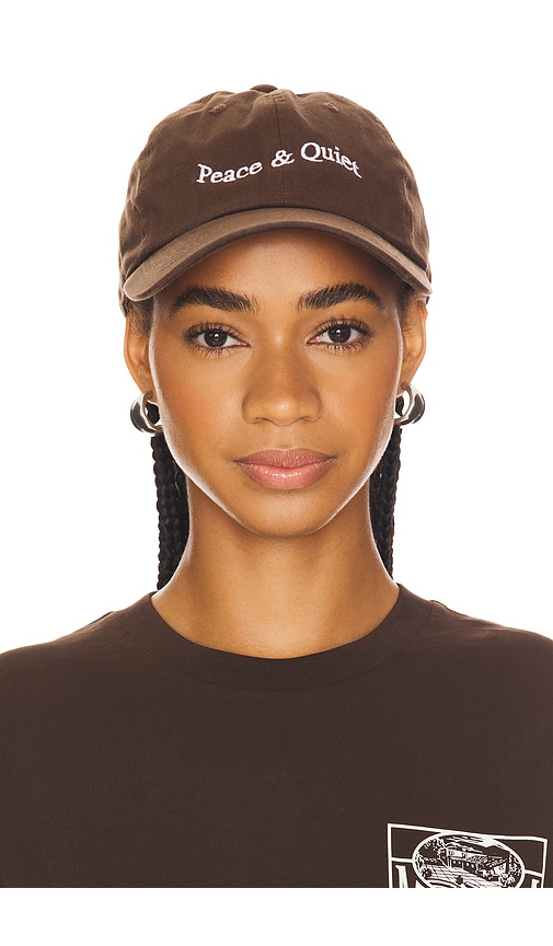 Museum of Peace and Quiet Wordmark Dad Hat in Brown