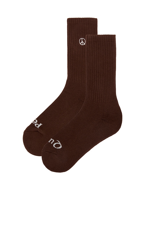 Shop Museum Of Peace And Quiet Icon Socks In 브라운