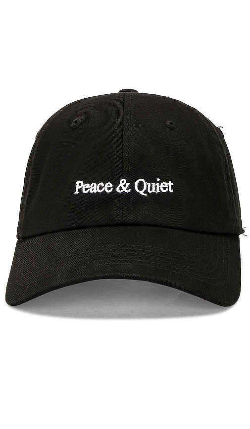 Product image of Museum of Peace and Quiet Classic Wordmark Dad Hat in Black. Click to view full details