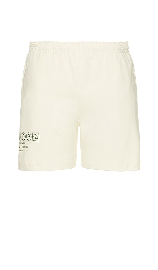 Shop Museum Of Peace And Quiet Simple Living Sweatshorts In Cream