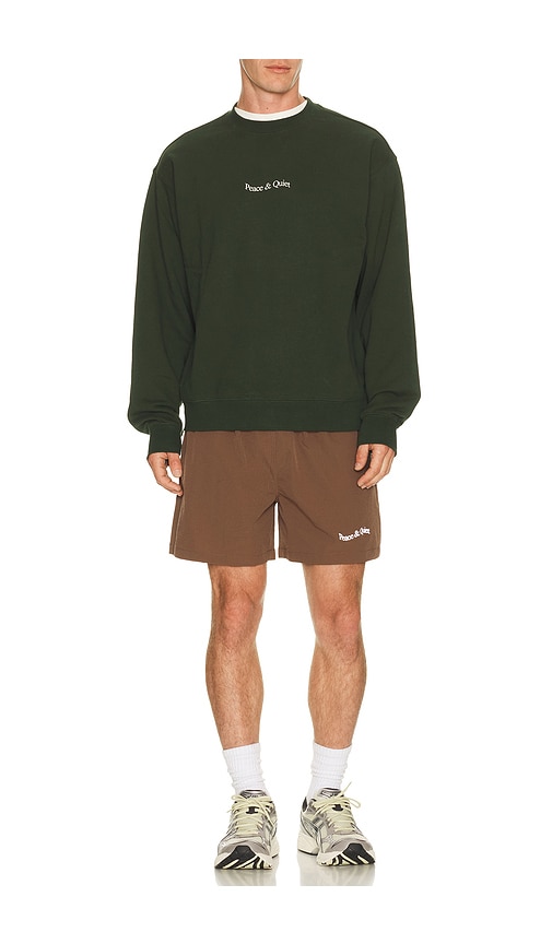  Museum Of Peace And Quiet Wordmark Seersucker Shorts En Color Marrón Talla L  (también En M, S, Xs). 