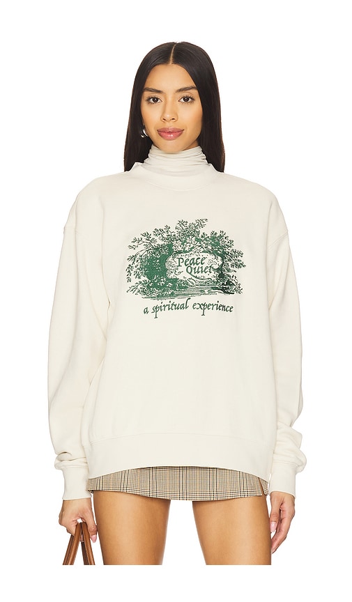 Museum of Peace and Quiet Spiritual Experience Crewneck Sweatshirt in Bone