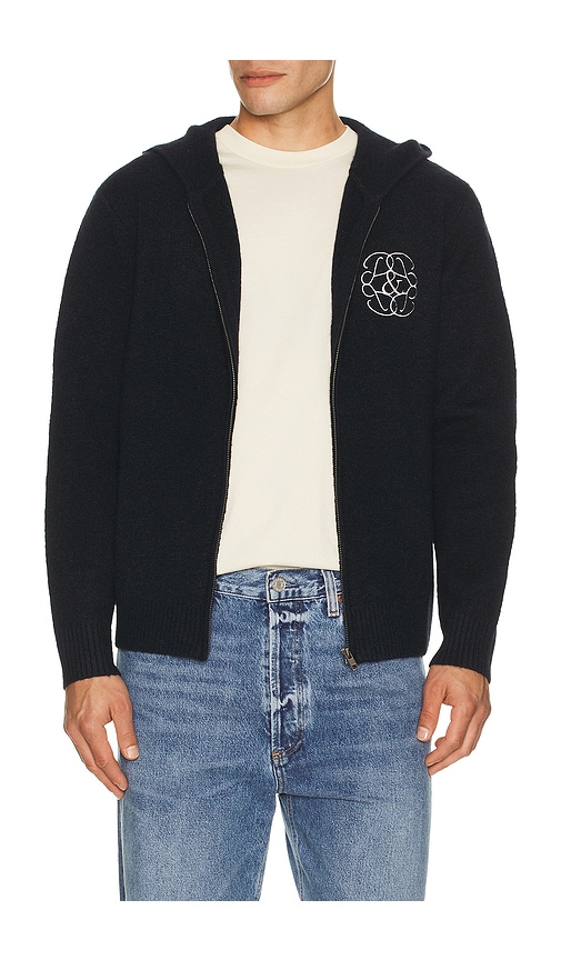 Museum of Peace and Quiet Symbol Mohair Zip-Up Hoodie