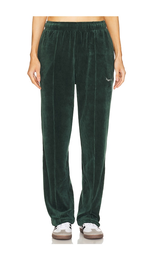 Museum of Peace and Quiet Wordmark Velour Pants in Pine