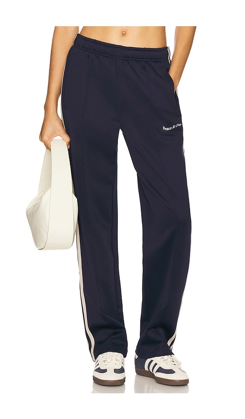 Museum of Peace and Quiet Wordmark Track Pants in Navy