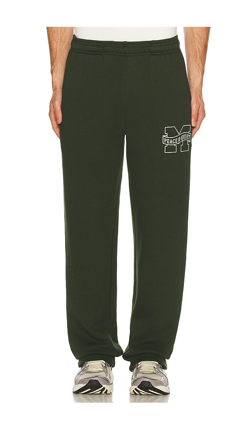 Museum Of Peace And Quiet Banner Sweatpants In Green