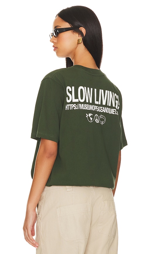 Museum of Peace and Quiet Slow Living T-shirt in Forest