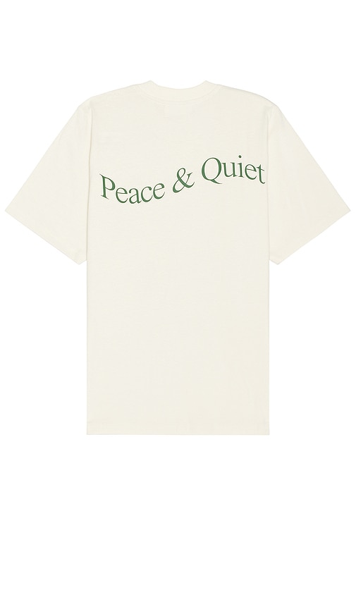 Shop Museum Of Peace And Quiet Wordmark T-shirt In 白色