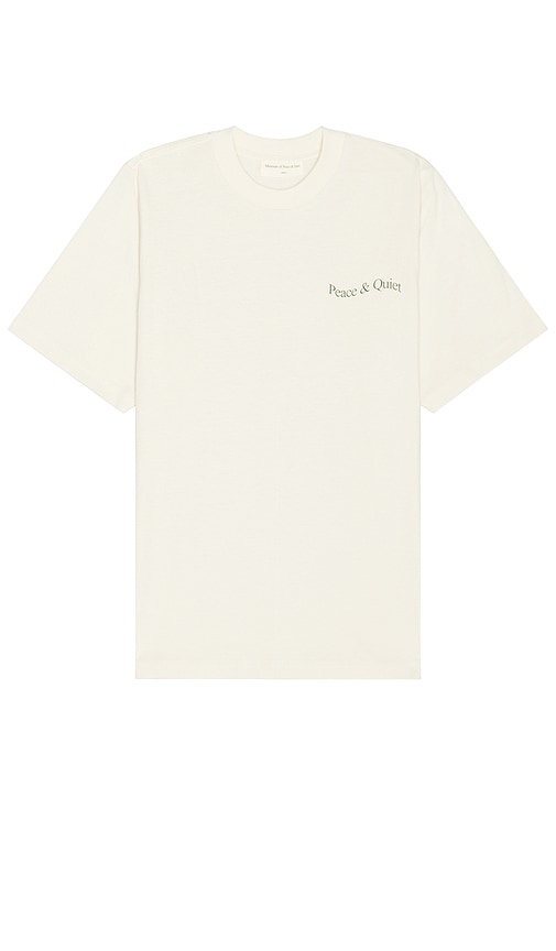 Shop Museum Of Peace And Quiet Wordmark T-shirt In 白色