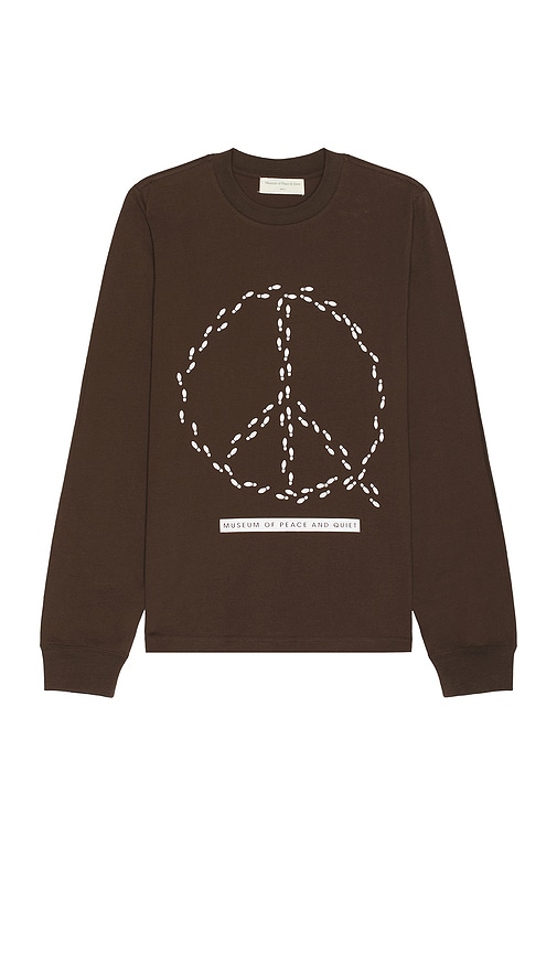 Shop Museum Of Peace And Quiet Peaceful Path Long Sleeve Shirt In 棕色