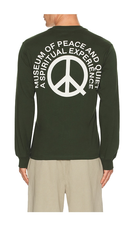Museum Of Peace And Quiet Spiritual Experience Long Sleeve T-shirt In Green