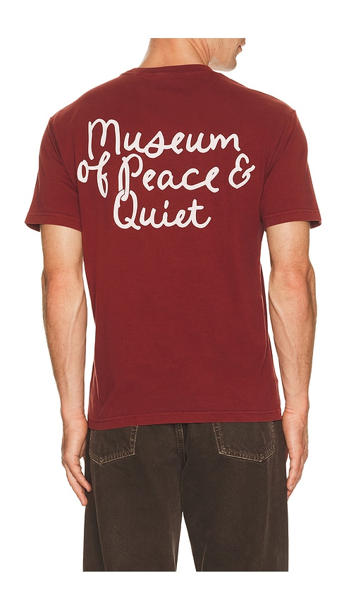  Museum Of Peace And Quiet Camiseta Scribble En Color Burgandy Talla L  (también En M, S, Xl/1x, Xs). 