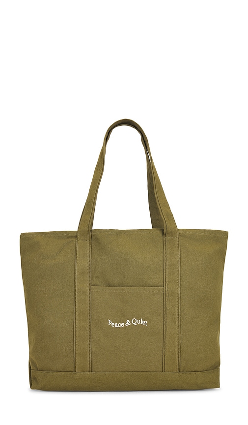 Museum of Peace and Quiet Wordmark Boat Tote