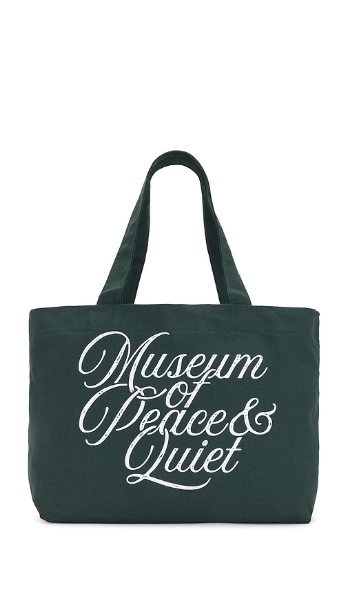 Shop Museum Of Peace And Quiet Scribe Tote Bag In Pine