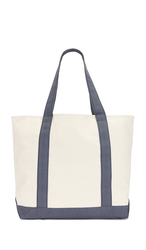 Shop Museum Of Peace And Quiet Wordmark Boat Tote In Coastal Blue