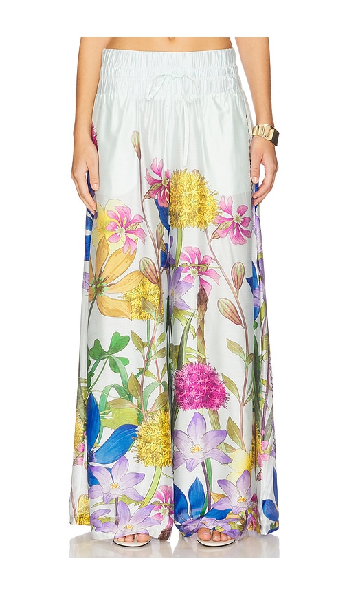 Muma World In The Garden Wide Leg Pants In Multi