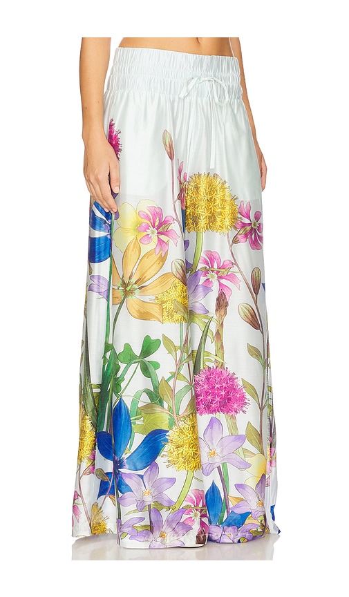 Muma World In The Garden Wide Leg Pants In Multi