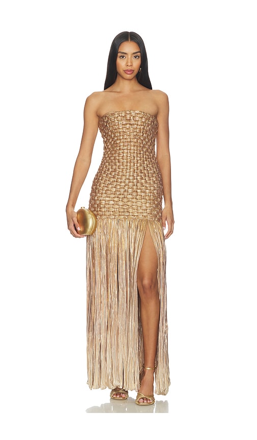 Mayle Vasquez El Dorado Dress in Gold Shimmer Ombre | REVOLVE