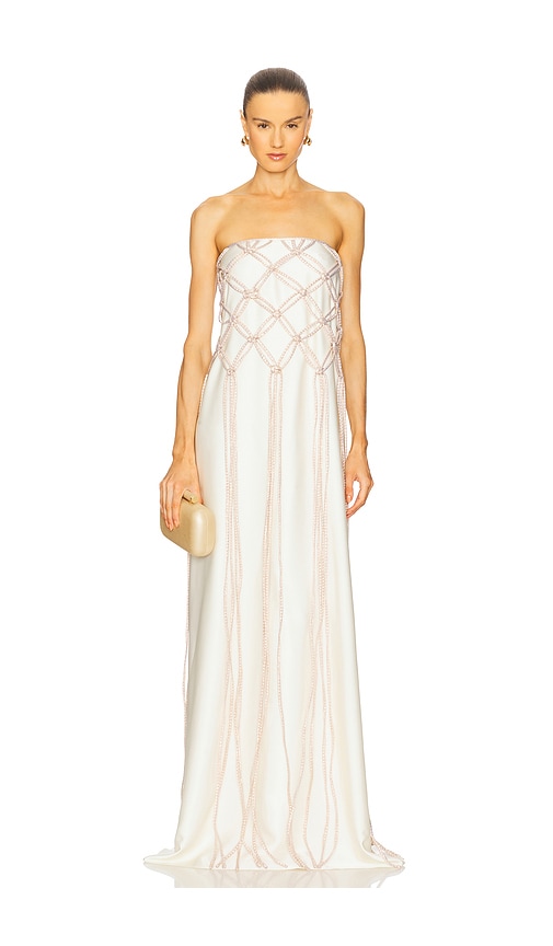 Mayle Vasquez Redes Dress in Ivory. - size S (also in L, M, XS)