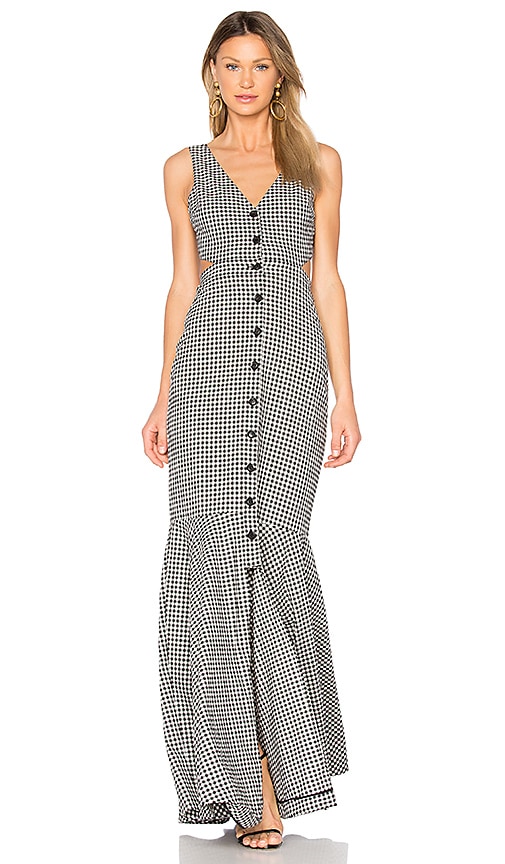 Marissa Webb Judith Gingham Maxi Dress in Birch | REVOLVE