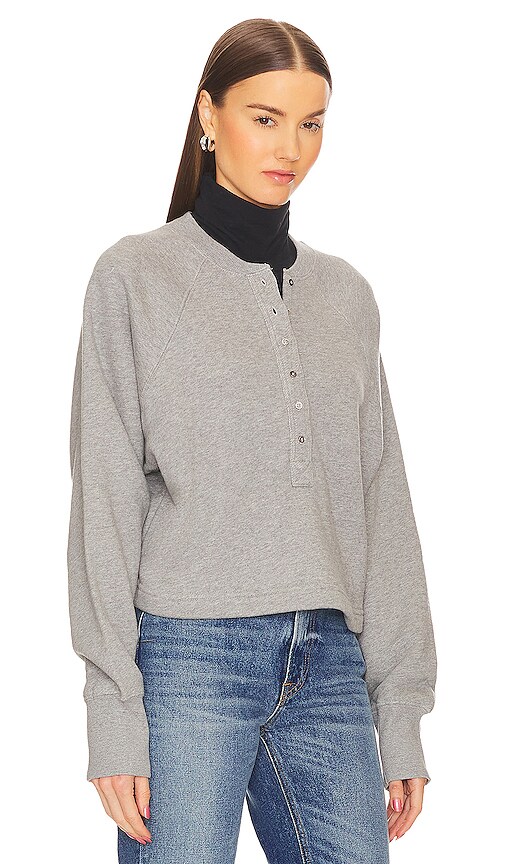 MARISSA WEBB SO UPTIGHT HENLEY SWEATSHIRT