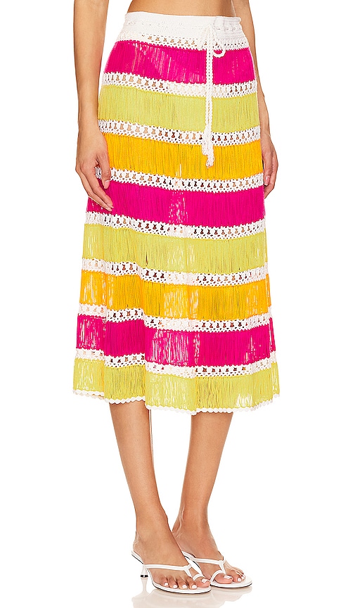Shop My Beachy Side X Revolve Crochet Mini Skirt In 碎花