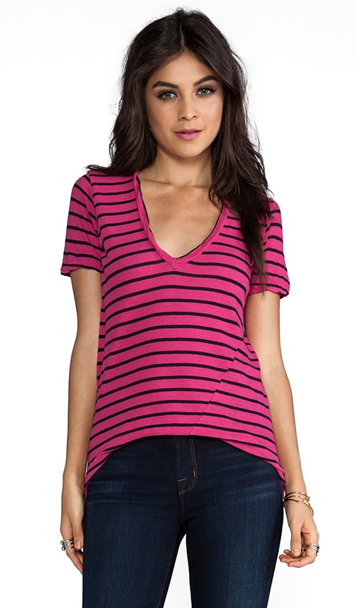 Jezebel Striped V-neck