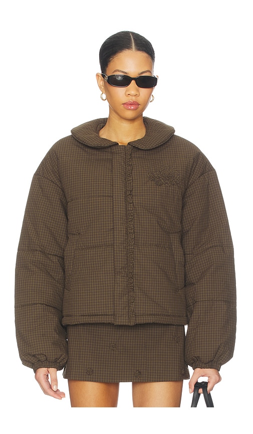 My Mum Made It Rosette Puffer Jacket