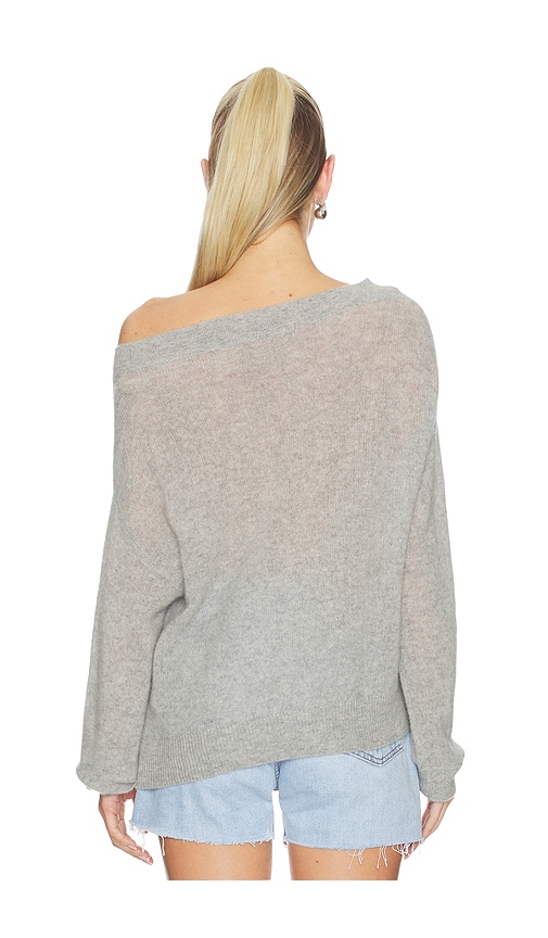  Naadam Cloud Cashmere Open Crewneck In Grey. Size S. Also In Xs, M, L. 