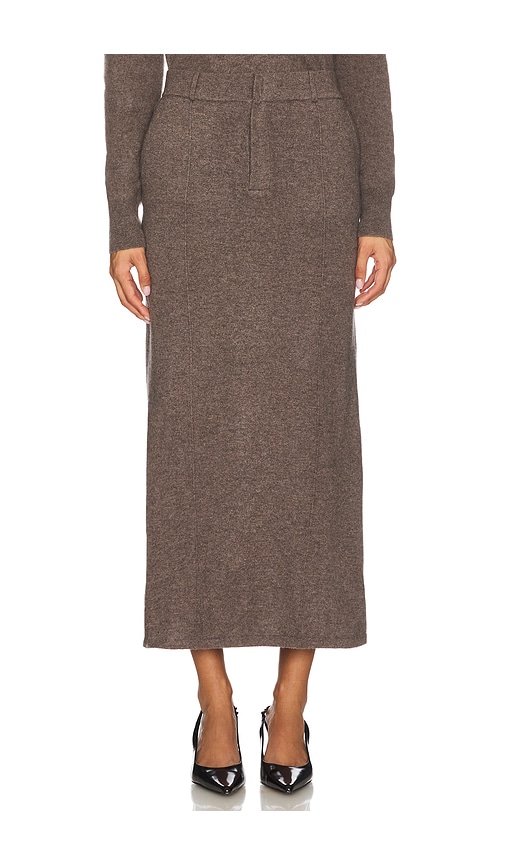 Naadam Cashmino Tailored Skirt In Brown