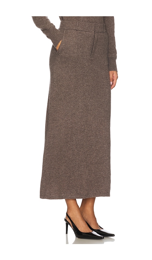 Naadam Cashmino Tailored Skirt In Brown