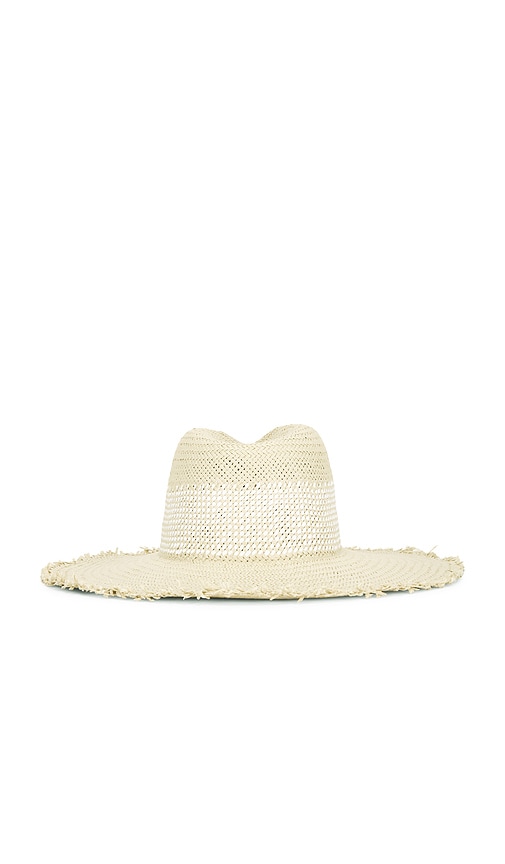  Nikki Beach Fedora-hut Mit Breiter Krempe St. Tropez In Ivory. 