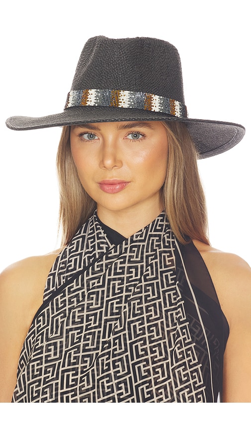 Nikki Beach CHAPEAU FEDORA CLARKE en Black.