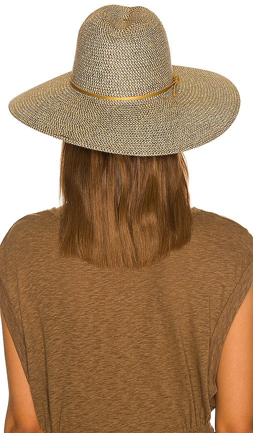 Shop Nikki Beach Harper Hat In Gold Tweed