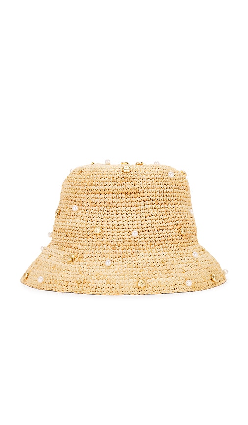Nikki Beach Pearle Bucket Hat In Tan