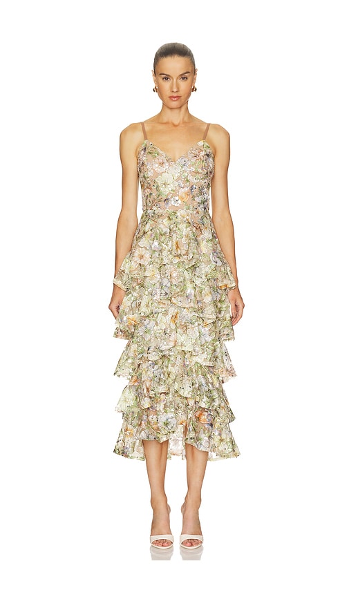 Nadine Merabi Saffron Floral Dress | Thumbnail 5 Nadine Merabi Saffron Floral Dress | Thumbnail 5