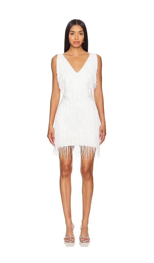 Shop Nadine Merabi Sadie Mini Dress In White