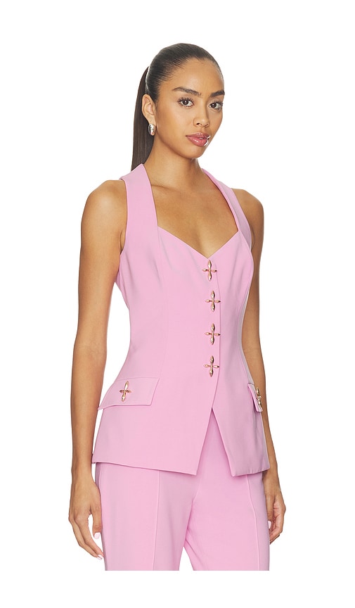 Nadine Merabi Zoe Pink Waistcoat | Thumbnail 2