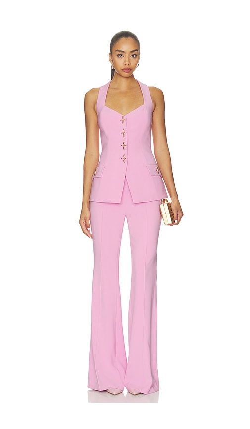 Nadine Merabi Zoe Pink Waistcoat | Thumbnail 4