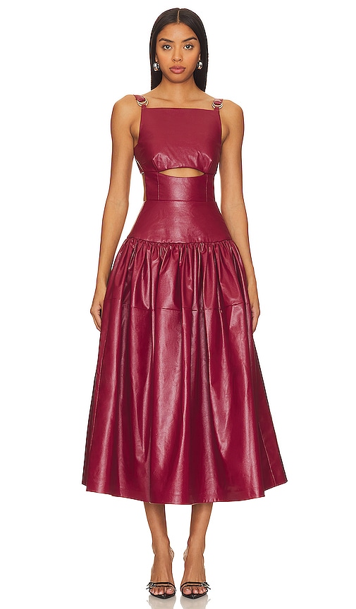 Nafsika Skourti Urban Duchess Dress in Garnet