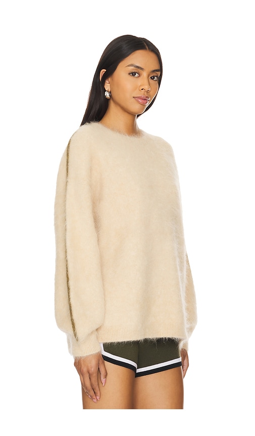 Shop Nagnata Brushed Alpaca Sweater In Bisque