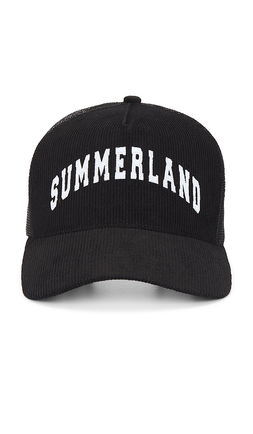 Nahmias Summerland Corduroy Trucker Hat in Black