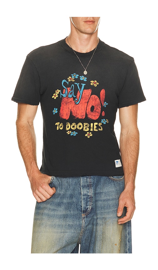 Nahmias Say No Open Hem Fitted Tee - Women's Clothing