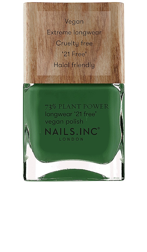 Nails.inc 73% Plant Power Wipe The Slate Green Nail Polish In Gray