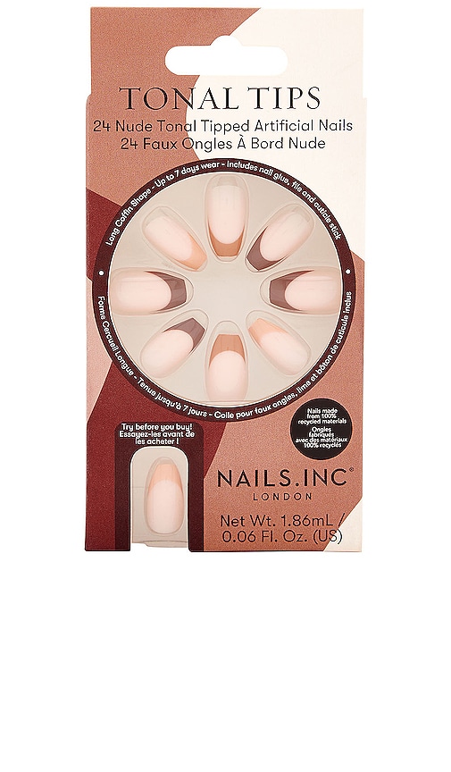 Nails.inc Tonal Tips Artificial Nails In Neutral