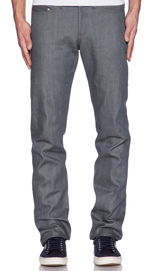 grey selvedge jeans