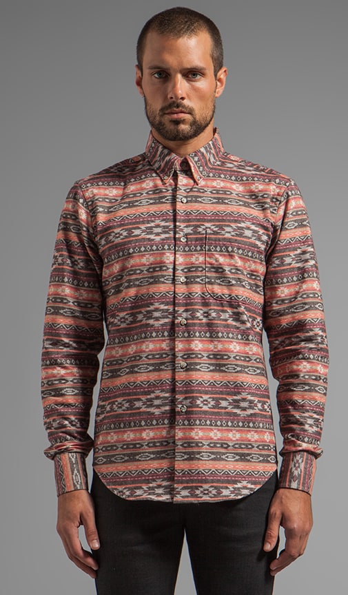 Regular Shirt Brushed Native Brown