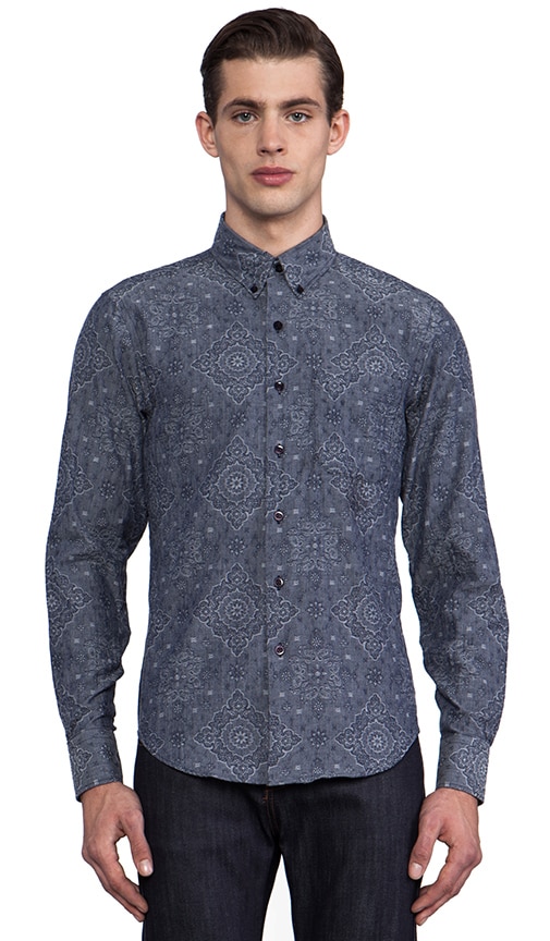 Regular Shirt Paisley Jacquard