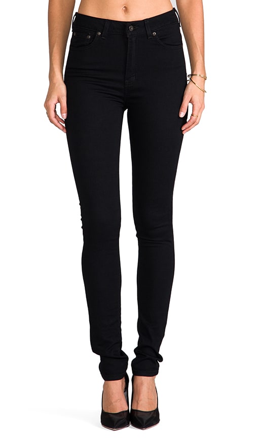 Naked & Famous Denim The High Skinny in Lightweight Black Super Stretch ...